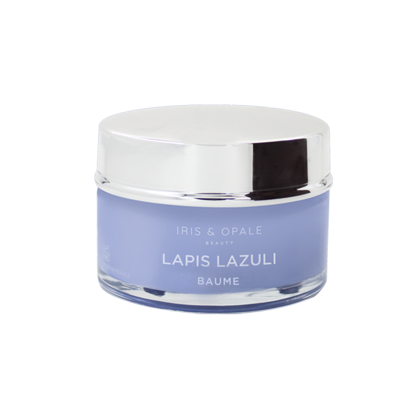 Pierre de Lapis Lazuli sur fond blanc