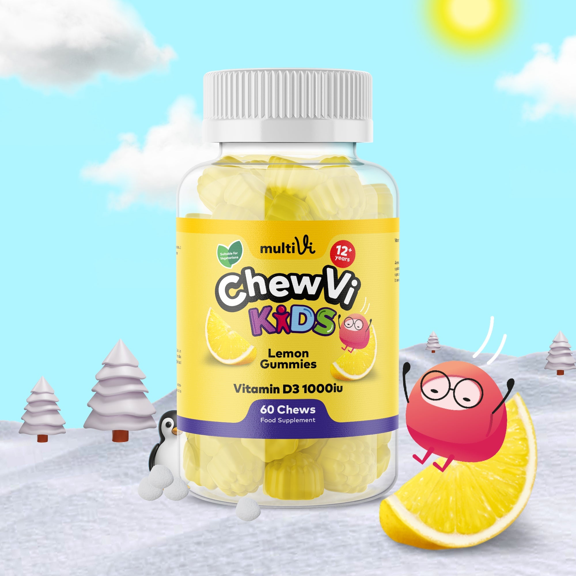 Gummies Enfants Vitamine D3 – Os, Dents & Immunité