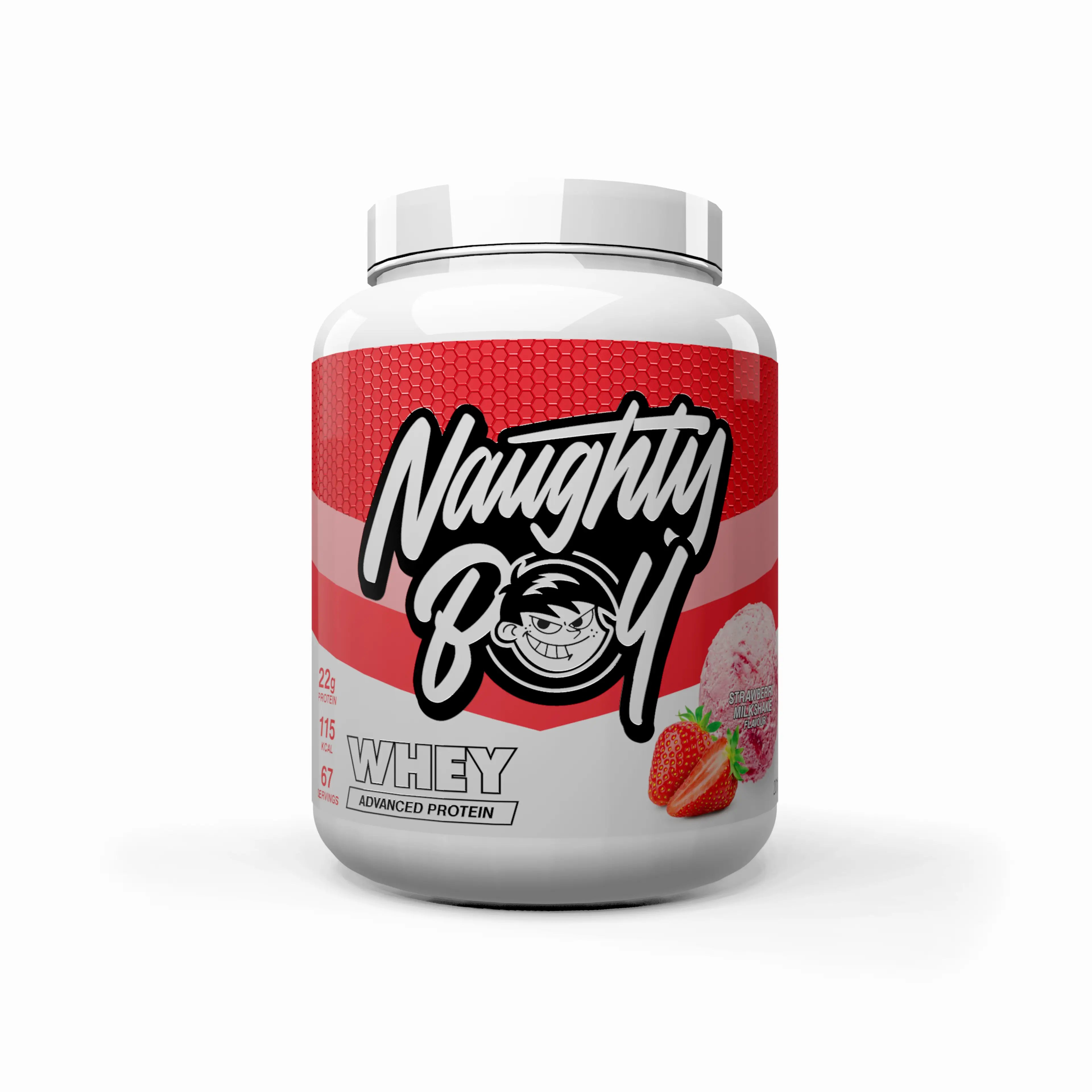 Whey Protéine 22 g – Saveur Milkshake Fraise